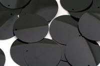 Пайетки россыпью "Ideal", 30 мм, цвет: черный (A075), 50 грамм