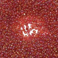 Бисер круглый "Ideal", цвет: красный прозрачный (165), размер 10/0, 50 грамм