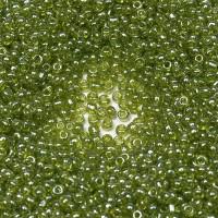Бисер круглый "Ideal", цвет: зеленый прозрачный (104), размер 10/0, 50 грамм