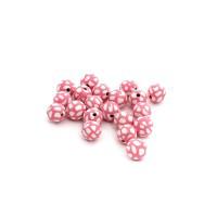Бусины глиняные "Magic 4 Hobby", размер: 10 мм, цвет: розовый (20 штук)