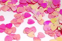 Пайетки россыпью "Ideal", 10 мм, 50 грамм, цвет: 028 ярко-розовый, арт. TBY-FLK297
