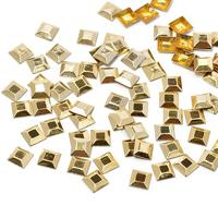 Стразы термоклеевые "Ideal", металл, размер: 5х5 мм, цвет: золотой (1400 штук)