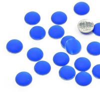 Стразы термоклеевые "Ideal", акрил, размер: 8 мм, цвет: синий (100 штук)