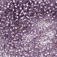 Бисер прозрачный, круглое отверстие Preciosa, 10/0, 50 грамм, цвет: 78222 фиолетовый