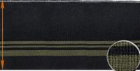 Подвяз трикотажный, цвет: черный, 078/хаки, 13x125 см, арт. ГД15058