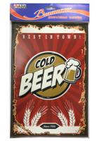 Наклейка декоративная "Винтаж. Cold Beer" (20x30 см)