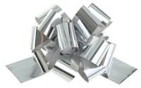 Бант-шар №3 металлик, цвет: серебро, арт. 817835 (количество товаров в комплекте: 8)