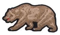 Термоаппликация "Бурый медведь", 9x4,5 см