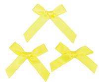 Бантики пришивные, цвет: желтый, 8 штук
