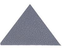 Термоаппликация "Треугольник", цвет: серый, 2 штуки (количество товаров в комплекте: 2)