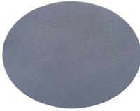 Термоаппликация "Овал средний", цвет: серый, 127x99 мм, 2 штуки (количество товаров в комплекте: 2)