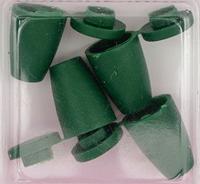Наконечник "Колокол", цвет: темно-зеленый, 14x11 мм, 100 штук, арт. 27106-Н (количество товаров в комплекте: 100)
