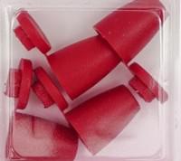 Наконечник "Колокол", цвет: красный, 14x11 мм, 100 штук, арт. 27106-Н (количество товаров в комплекте: 100)