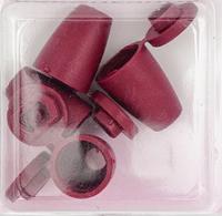Наконечник "Колокол", цвет: бордовый, 14x11 мм, 100 штук, арт. 27106-Н (количество товаров в комплекте: 100)