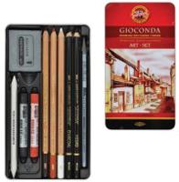Комплект художественных наборов Koh-I-Noor "Gioconda" (6 комплектов по 10 предметов) (количество товаров в комплекте: 6)