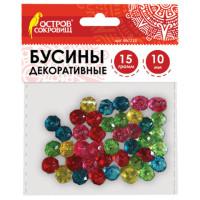 Набор бусины для творчества "Хрусталики", 10 мм, 5 цветов (24 набора в комплекте) (количество товаров в комплекте: 24)