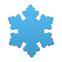 Заготовка из фоамирана "Снежинка", цвет: голубой, 7x7 см, 10 штук, арт. 25-3