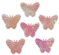 Пайетки граненые Астра, цвет: 30 розовый голограмма, 6 мм, 10 упаковок по 10 грамм (количество товаров в комплекте: 10)