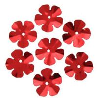 Пайетки Астра "Цветочки", цвет: 3 красный,16 мм, 10 упаковок по 10 грамм (количество товаров в комплекте: 10)