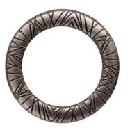 Кольцо декоративное, цвет: черный никель, 30 мм, 10 штук, арт. НРУ1018