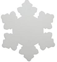 Заготовка из фоамирана "Снежинка", цвет: белый, 7x7 см, 10 штук, арт. 25-3