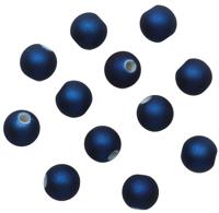 Бусины матовые Астра, цвет: 048 синий металлик, 8 мм, 20 грамм
