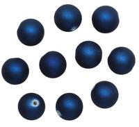 Бусины матовые Астра, цвет: 048 синий металлик, 12 мм, 20 грамм