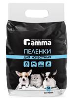 Пеленки для животных "Gamma", 60x90 см (30 штук)