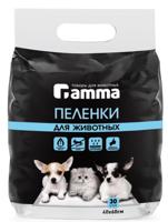 Пеленки для животных "Gamma", 40x60 см (30 штук)