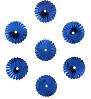 Пайетки рельефные "Астра", цвет: A5 синий, 10 мм, 10 упаковок по 10 грамм (количество товаров в комплекте: 10)