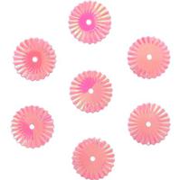 Пайетки рельефные "Астра", цвет: 22 розовый перламутр, 10 мм, 10 упаковок по 10 грамм (количество товаров в комплекте: 10)