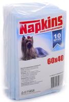 Впитывающие пеленки для собак "Napkins", 60x40 см (10 штук)