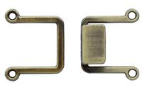 Крючок, цвет: тертая бронза, 19,5x27,5 мм, 10 штук, арт. ГХН14391