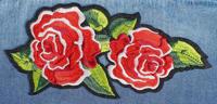 Термоаппликация "Розы", 20x8 см, арт. 3783605