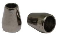 Стопор "Цилиндр", цвет: черный никель, диаметр отверстий 8,3/5,2 мм, 20 штук, арт. 2AS-115