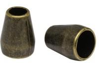 Стопор "Цилиндр", цвет: латунь, диаметр отверстий 8,3/5,2 мм, 20 штук, арт. 2AS-115