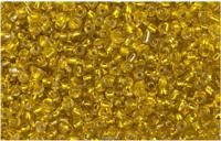 Бисер прозрачный с серебристым центром Астра, цвет: 30 желтый, 6/0, 500 грамм