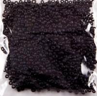 Бисер непрозрачный матовый Астра, цвет: М49 черный, 11/0, 500 грамм