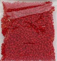 Бисер непрозрачный матовый Астра, цвет: М45 красный, 11/0, 500 грамм