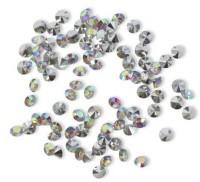 Стразы конусовидные риволи Cristal, цвет: АВ белый, 144 штуки, арт. 7711014