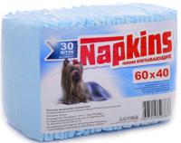 Впитывающие пеленки для собак "Napkins", 60x40 см (30 штук)