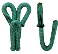 Крючок в оплетке, цвет: С084 зеленый, 1,8x3,2 см, 50 штук, арт. 0300-4301