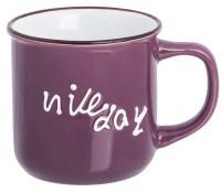 Кружка "Nice day", цвет: фиолетовый, 12x8,5x8,5 см, 350 мл