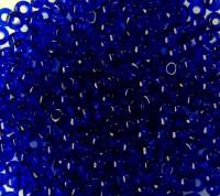 Бисер прозрачный, круглое отверстие, размер 10/0, цвет: 30100 синий, 500 грамм
