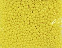 Бисер непрозрачный с покрытием, круглое отверстие, размер 10/0, цвет: 88110 желтый, 500 грамм, арт. 331-19001-10/0