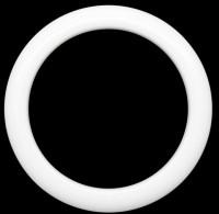 Кольцо пластиковое, цвет: белый, диаметр 50/64 мм, 10 штук, арт. ГЛ672