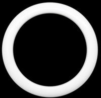 Кольцо пластиковое, цвет: белый, диаметр 45/59 мм, 10 штук, арт. ГЛ672