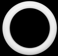 Кольцо пластиковое, цвет: белый, диаметр 35/47 мм, 10 штук, арт. ГЛ672