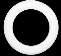 Кольцо пластиковое, цвет: белый, диаметр 25/35 мм, 20 штук, арт. ГЛ672
