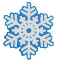 Термоаппликация "Снежинка большая", 9,3x8,2 см